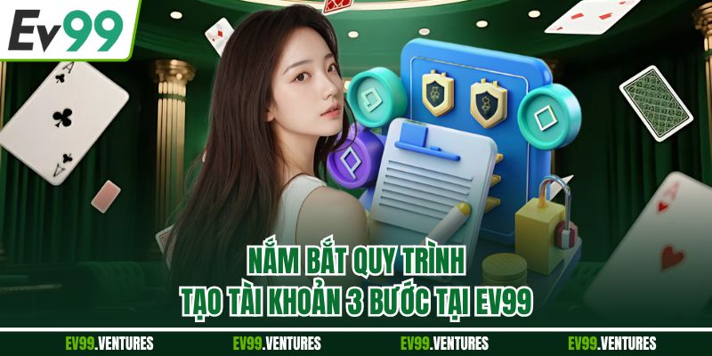 Nắm bắt quy trình tạo tài khoản 3 bước tại EV99